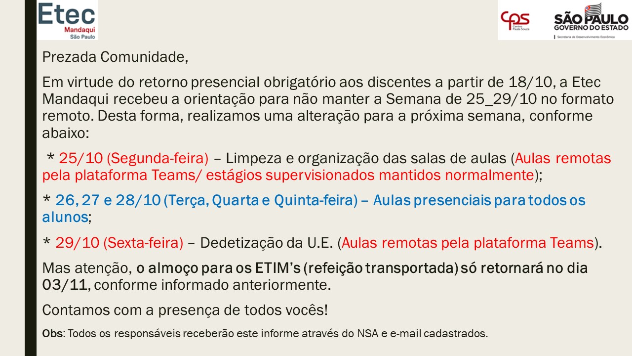 Comunicado 01